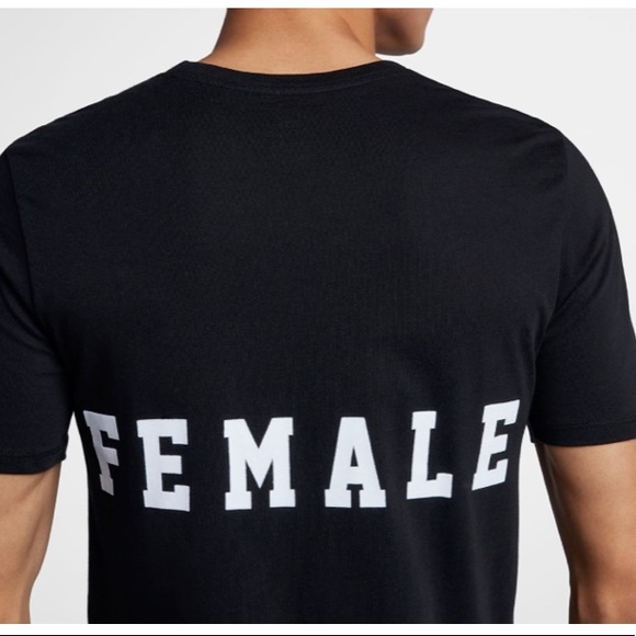 nike t shirt the force is female